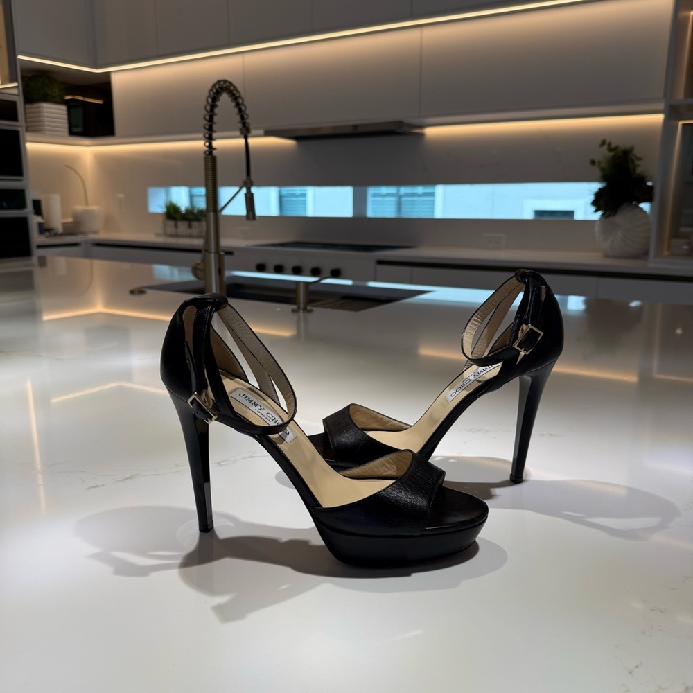 Jimmy Choo Black Platform Heel